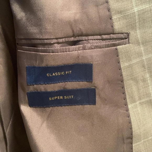 NWT Stafford Windowpane Jacket Blazer 50R Classic Fit - Picture 7 of 10